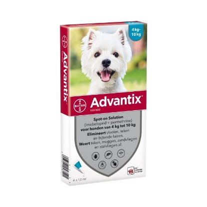 Afbeeldingen van Advantix 100/500 Spot-on 4-10 kg 4 pipetten