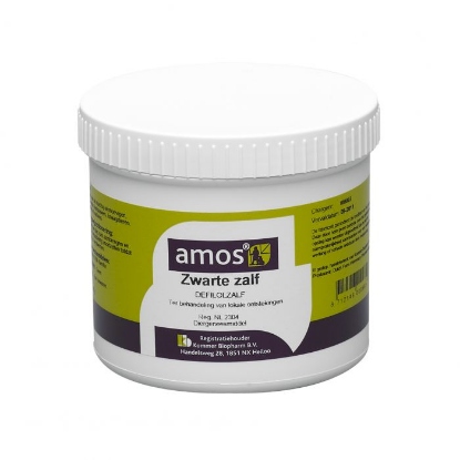 Afbeeldingen van Zwarte zalf Amos 400 gram