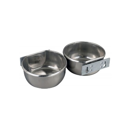 Afbeeldingen van Voer/drinkbak 850ml met wandhouder