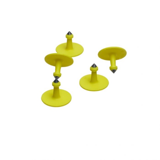 Afbeeldingen van Allflex Small/Bouton man geel onbedrukt 100 stuks