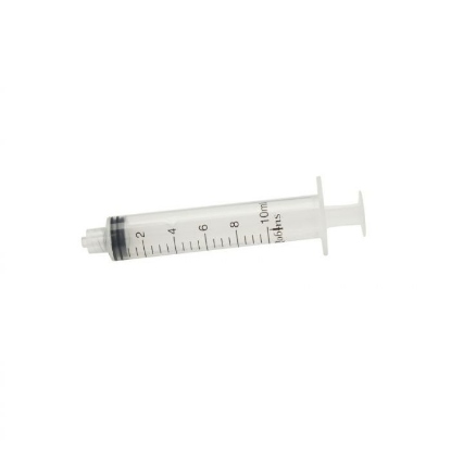 Afbeeldingen van Wegwerpspuit Robins luer lock 10 ml 3-delig