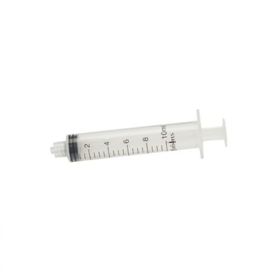 Afbeeldingen van Wegwerpspuit Robins luer lock 10 ml 3-delig