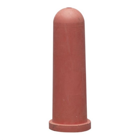 Afbeeldingen van Kalverspeen Hiko 120 mm rood met kruissnede 5 stuks
