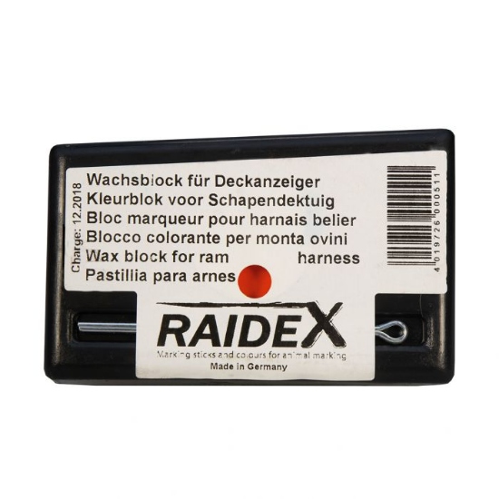 Afbeeldingen van Kleurblok metaal Raidex rood