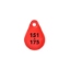 Afbeeldingen van Nekplaatje rood 151-175