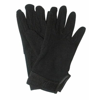 Afbeeldingen van Rijhandschoen Jersey katoen zwart XL VX