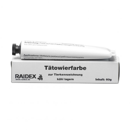 Afbeeldingen van Tatoeëerpasta Raidex TFT 008 zwart 60 gram