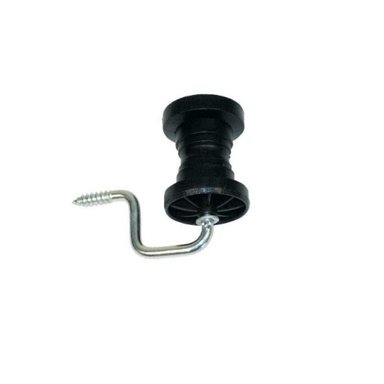 Afbeeldingen van Hoekrol-isolator lint met houtschroef (4 stuks)