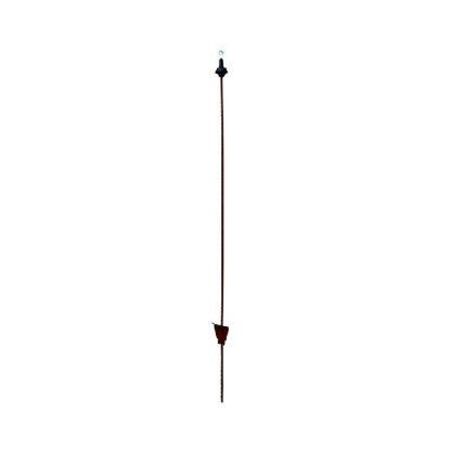 Afbeeldingen van Rantsoenpaal ovaal verenstaal met metalen krul 107cm (25 stuks)