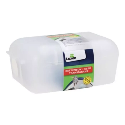 Afbeeldingen van Luxan rattenbox + klem transparant
