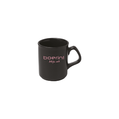 Afbeeldingen van Mok zwart 'Boerin! Mijn vak'