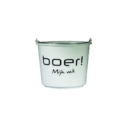Afbeeldingen van Emmer wit 12 ltr 'Boer! Mijn vak'