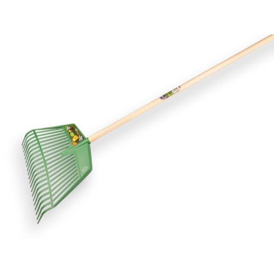 Afbeeldingen van Combi bladhark nylon Jost Rega 20t 45 cm - steel 150 x 2,8 cm