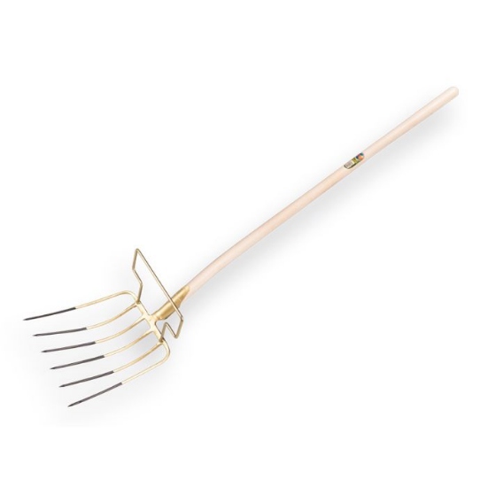 Afbeeldingen van Bladvork Offner 36 cm met beugel en steel 130 cm