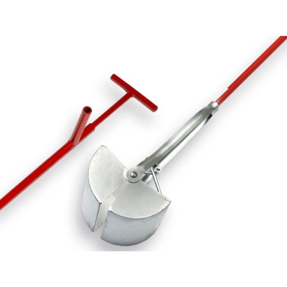 Afbeeldingen van Putschep 20 cm vierkant met steel 150 cm