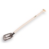 Afbeeldingen van Steekbats grijs gelakt met opstap en Atlas Schopsteel 110 cm ? OOO
