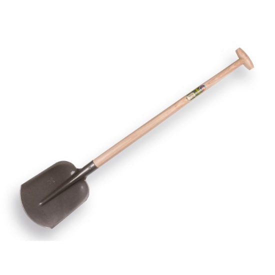 Afbeeldingen van Steekbats Atlas 1/4 OOO grijs gelakt met Atlas Schopsteel 110 cm