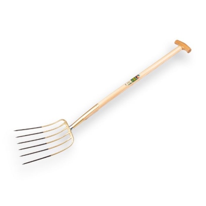 Afbeeldingen van Mestvork Offner 6-tands brons met Atlas steel 90 cm