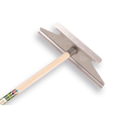 Afbeeldingen van Stalkrabber RVS 35 cm/21 cm met steel 160 x 2,8 cm