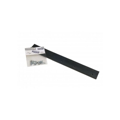 Afbeeldingen van Mestschuif rubber 55 cm canvas-versterkt met RVS bouten/moeren