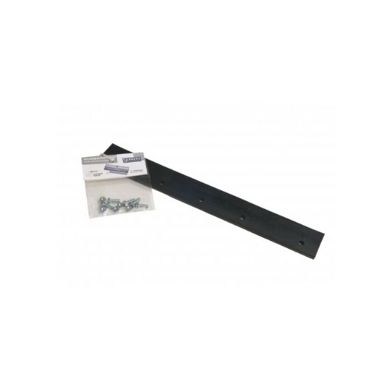 Afbeeldingen van Mestschuif rubber 55 cm canvas-versterkt met RVS bouten/moeren