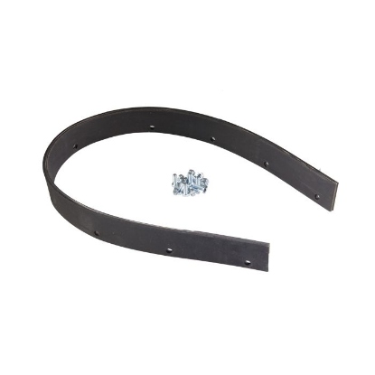 Afbeeldingen van Mestschuif rubber 78 cm Proline halfrond canvas-versterkt