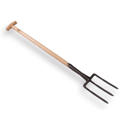 Afbeeldingen van Spitvork 3-tands met dubbele veren en Atlas steel 90 cm