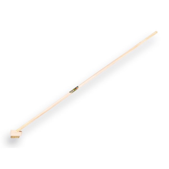 Afbeeldingen van Voegenborstel 3 rijen staaldraad met steel 150 x 2,8 cm