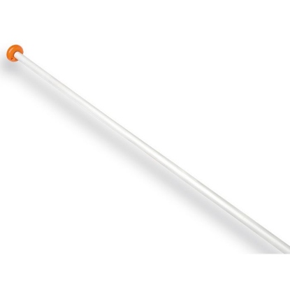 Afbeeldingen van Vlaggenstok 200 x 2,9 cm met oranje knop