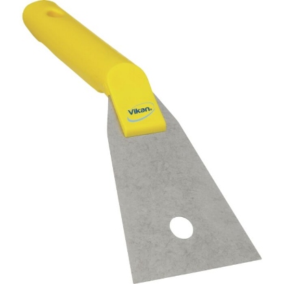 Afbeeldingen van Handschraper Vikan RVS 40506 geel 24 cm