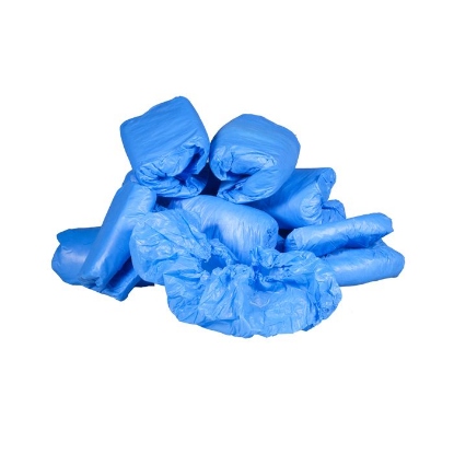 Afbeeldingen van Overschoentjes CPE blauw 100 stuks