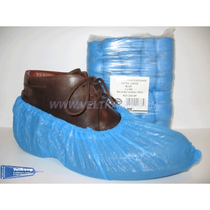 Afbeeldingen van BLAUWE OVERSOKKEN/SCHOENEN, 10 X10 PER ZAK