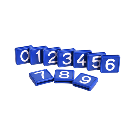 Afbeeldingen van Schuifnummer blauw nr. 3