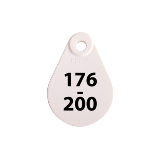 Afbeeldingen van Nekplaatje wit 176-200