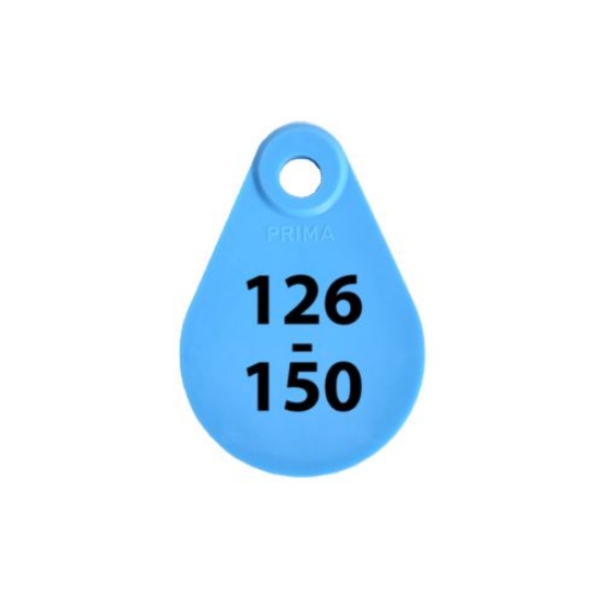 Afbeeldingen van Nekplaatje blauw 126-150