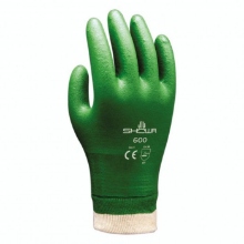 Afbeeldingen van Handschoen SHOWA 600 PVC Green mt M