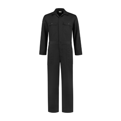 Overall drukknopen Polyester/Katoen - Zwart