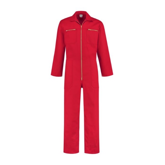 Afbeeldingen van Rallyoverall 100% katoen - Rood - mt. 52