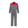 Overall drukknoppen 100% Katoen - Grijs/Rood