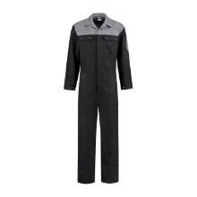 Afbeeldingen van Overall 2-kleurig - 100% katoen - zwart/grijs - mt. 53