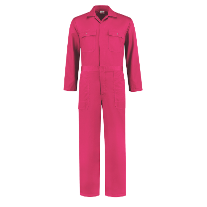 Overall drukknopen Polyester/Katoen - Fuchsia