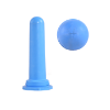 Kalverspeen Hiko 100mm, 1-click anti-bacterieel met kruissnede